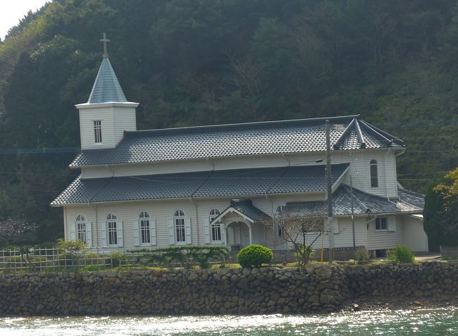 2014.3ふたたびの五島へ,教会巡礼3-中ノ浦教会,高井旅教会,福見教会,廬山の滝