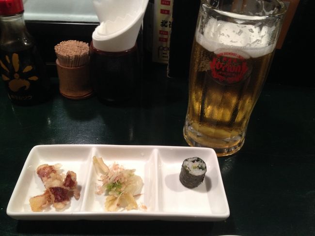 ホテルから歩くこと<br />10分くらいかな？<br /><br />いい感じの沖縄居酒屋発見☆<br /><br />オリオン生で乾杯(*^。^*)