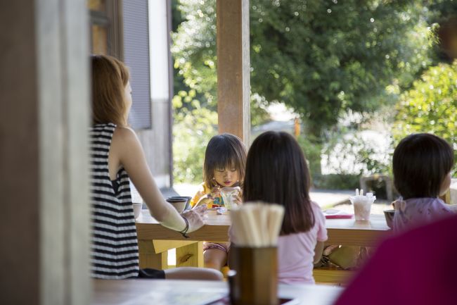屋外スペースはこんな感じです。