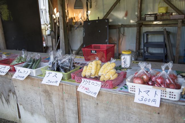 写真は帰りの道ばたにある無人の野菜販売店です。ん？ちょっと高い？（笑）
