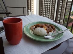 2014.6.5 8：20
ゴルフの朝はカレーです。