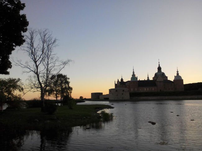 日没のお城です