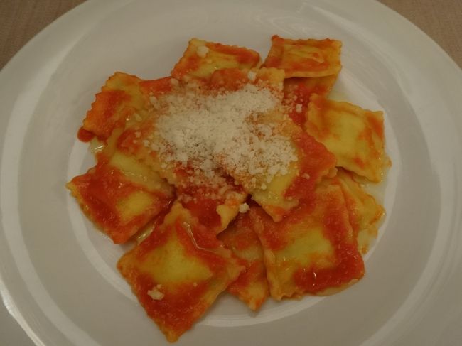 ラビオレも美味、イタリアの餃子だもんね。