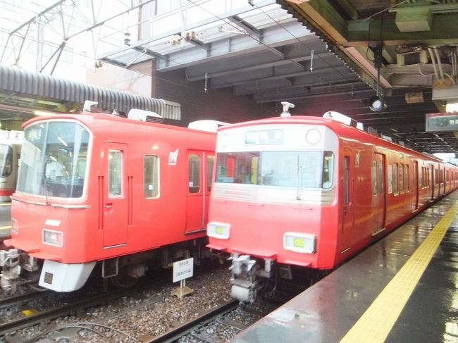 今回も一緒に行く友人と相談し、いけるところまで行って<br /><br />あとはタクシーにしよう！と<br /><br />神宮前まで来て駅員さんに尋ねると<br /><br />午後1時前の準急から運転再開　「常滑」まで運転しますと<br /><br />ラッキー