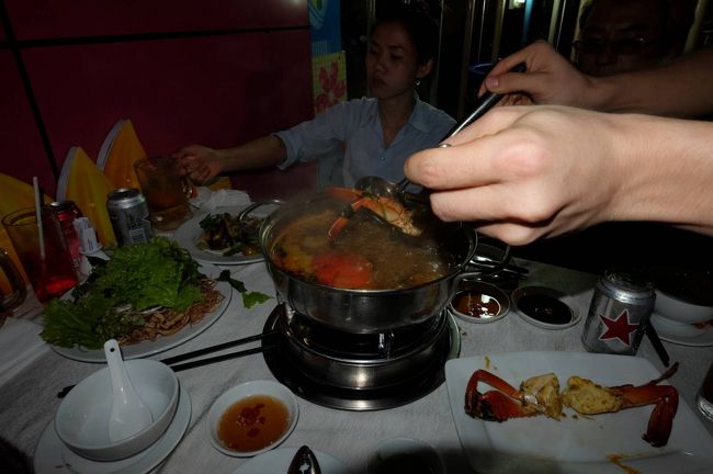 何分か茹でた後に、その蟹をとりだします