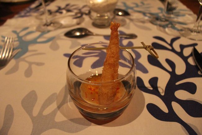 海老フライのアミューズ<br />かりっとしてました。