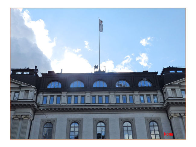 街の中でみた、欧州風の建物