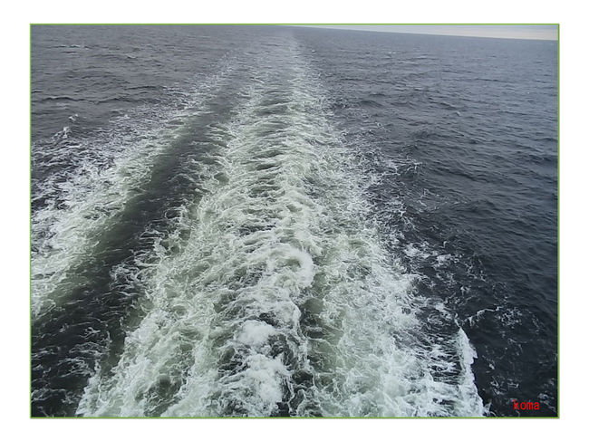 船尾からの眺め