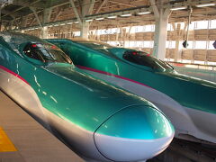 長野に寄ったり新潟に寄ったりした旅もおわってしまう。
新青森駅から、はやぶさ３０号で東京へ向かう。