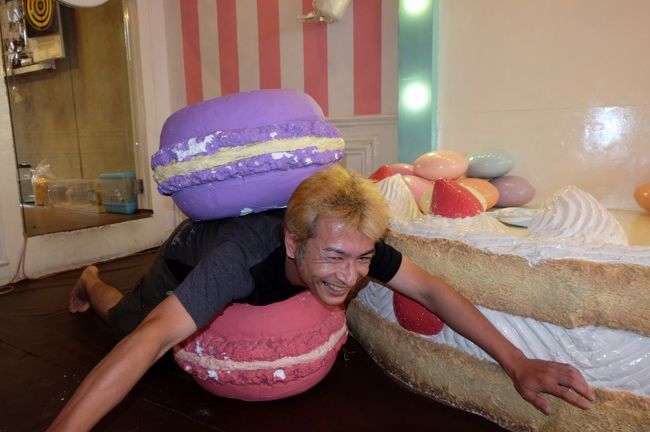 友人も、ノリノリで