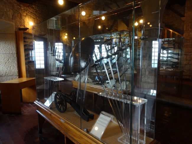 チェスタの塔の中は、中世の兵器博物館になっています。