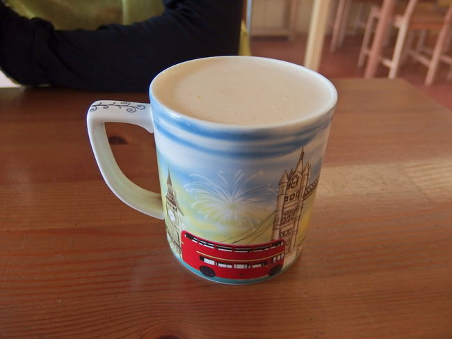 友人が頼んだミルクティー。<br />