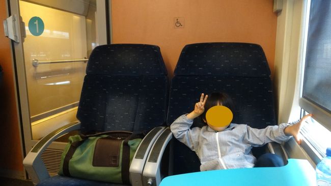 一泊分の荷物を持ち、ブリュッセル9:45発の列車でブルージュへ<br /><br />日本で予めベルギー国鉄のHPからチケットを購入（乗る時刻はその日のうちならいつでも可能）していたのですが、週末は半額！になり（往復購入の必要あり）１等席でも安く乗ることができました。<br />