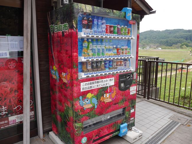 自販機まで曼珠沙華。<br />秋を感じた散歩でした。