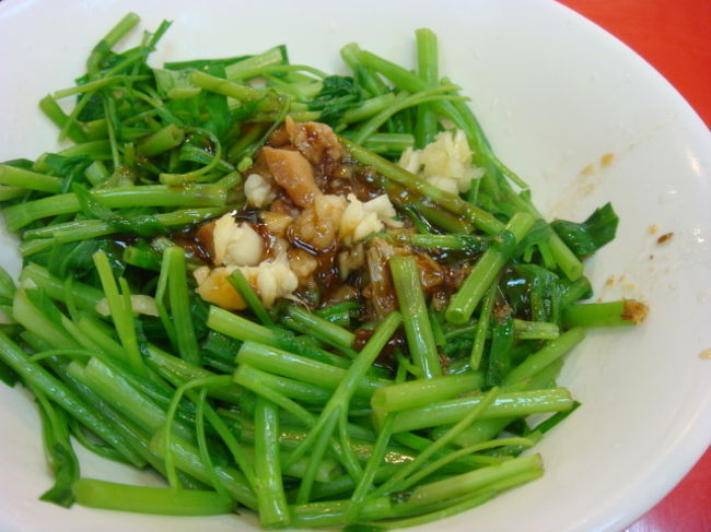 青菜炒め５０元。