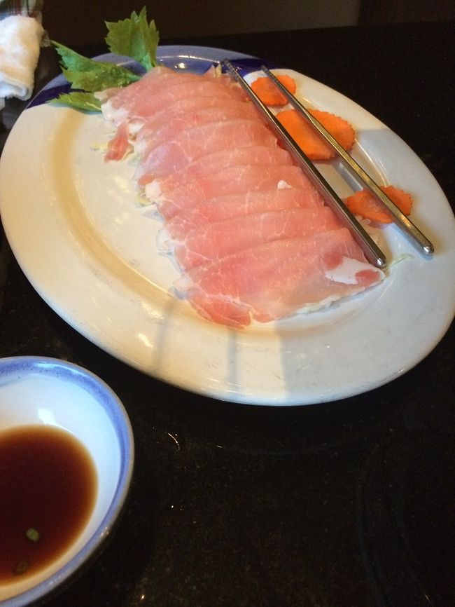 豚スライスも美味しい。