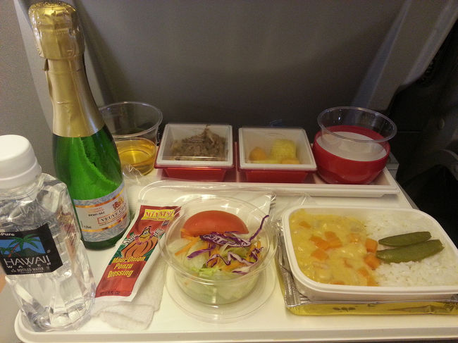 飲んで、食べて、帰りは少し寝れたようです。