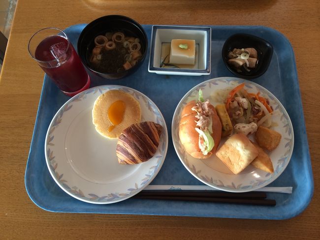 朝食バイキングでした。