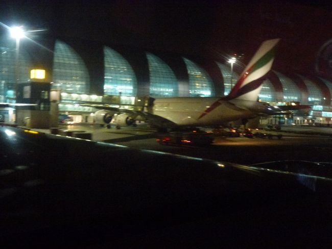 ドバイ。<br />A380のおケツ