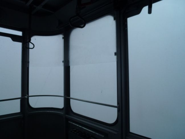 外はなんも見えません。