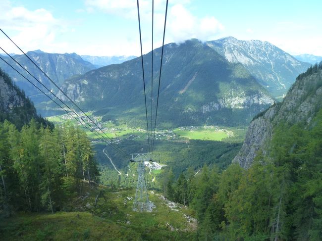ロープウェイで下山。<br />時間があるのでゴーザウ湖へ向かいます。