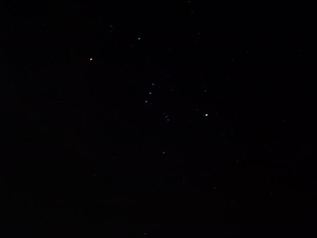 星があまりにもキレイだったので写真撮ってみた