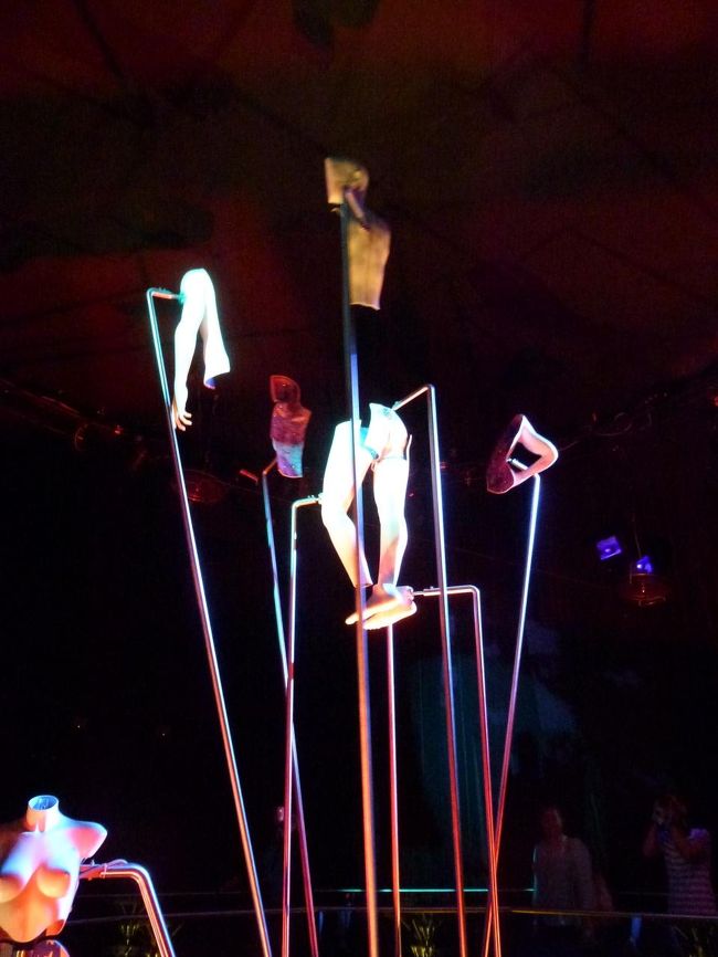 イマイチよくわからなかったけど人体模型がバラバラになってまた戻るみたいなやつでした。<br />中がクリスタルでキラキラ。