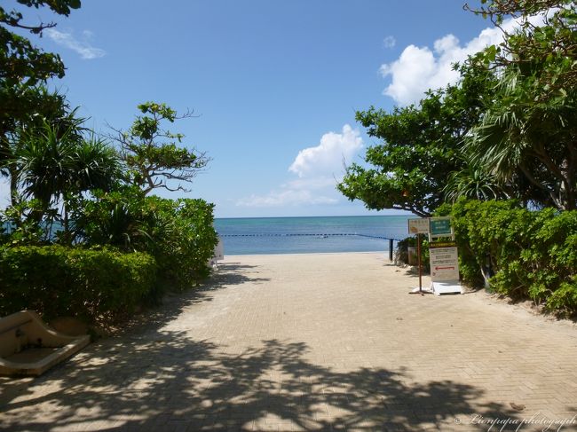 部屋で着替えて、そのままホテルの前のビーチへ。