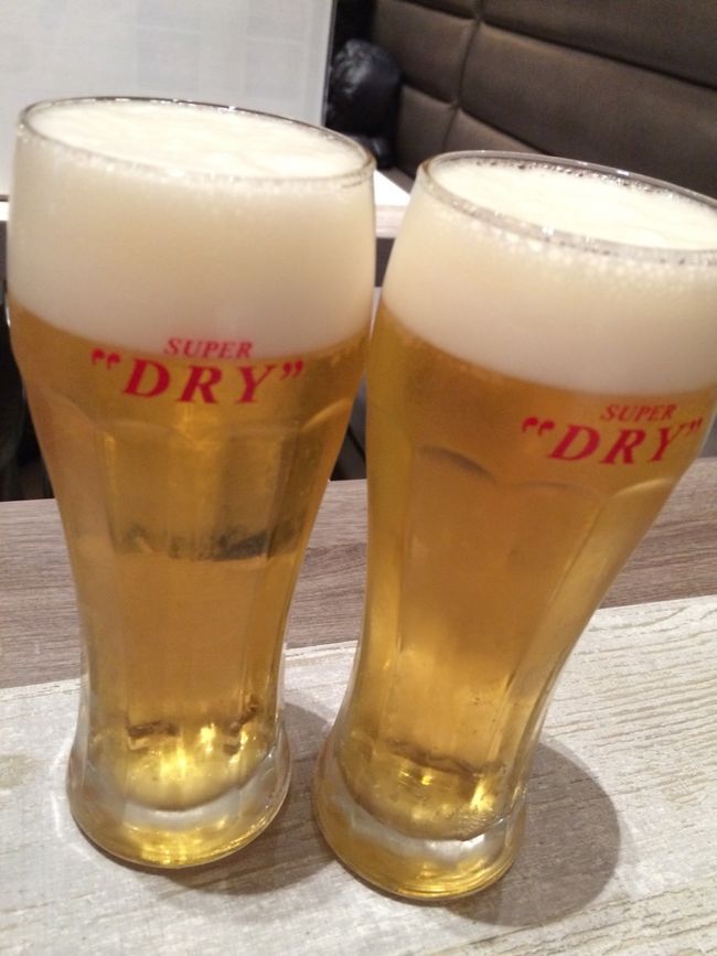 一先ず、お疲れちゃんのビールで乾杯♪