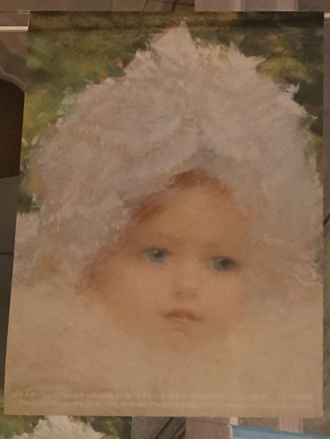 『画家の姪,マドレーヌ・<br />　ルモワーヌの肖像（１４ヶ月）』<br /><br />シャルル・リュシアン・レアンドル<br />1902年　ランス美術館所蔵<br /><br />今回の中では、一番のお気に入り♪<br />他に気になった絵もランス美術館の<br />所蔵でした。いつか行ってみたいな…