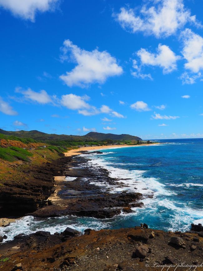 ３日目<br />JALパックの無料バスでプチ観光です。<br />まずはHalona Blowhole<br />の風景<br />