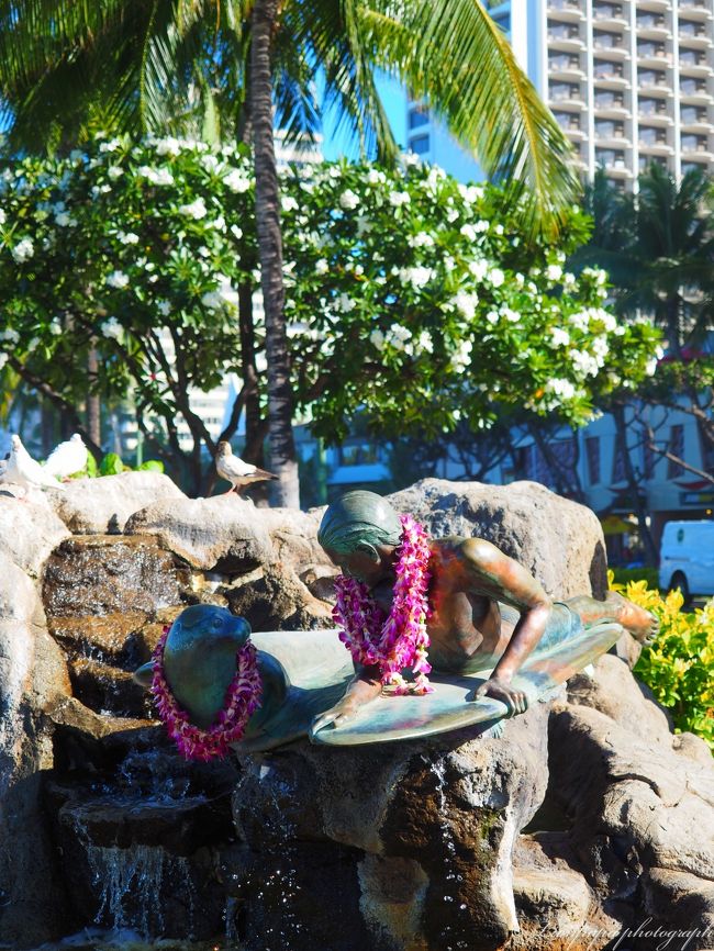 アザラシと少年の像