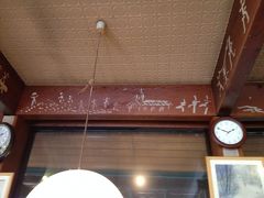 軽井沢にある、森村桂さんが建てた「アリスの丘」ティールーム内の壁画です。
ここに描かれている教会が、私が見たものとそっくり。
三宅さんお元気ですか。
その節はお世話になりありがとうございました。
※写真は2013年9月撮影