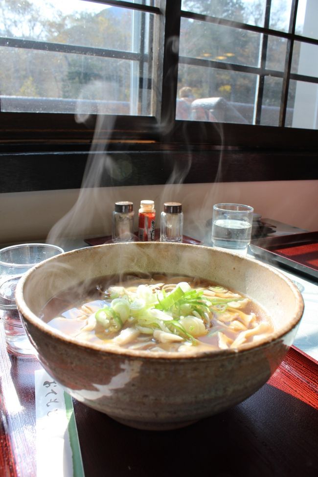 黒岳駅の2階レストランで、おそばでランチ。