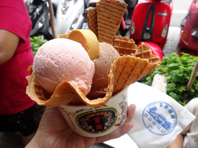 スイカと一番甘いチョコアイス。