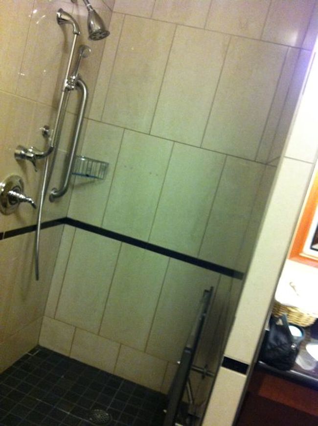 デトロイトの空港に戻って<br />ラウンジでシャワー。<br /><br />男女１つずつしかなくて<br />たまたま空いていたけど、急がなきゃいけない気がして<br />ちょっと落ち着きませんでした。<br />