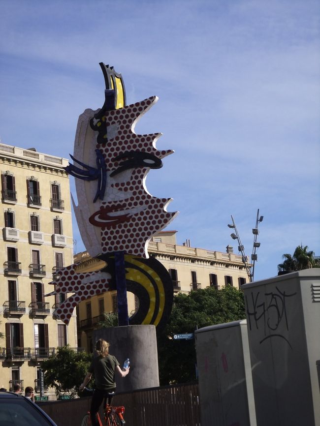 バルセロナは今回周った地域で一番気温が高く、２８度くらいあり、日差しが強いため体感温度はそれ以上。まだ泳いでいる人もいるくらいで、真夏日でした。