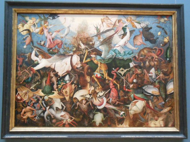 王立美術館　ブリューゲル　大天使ミカエルの戦い　