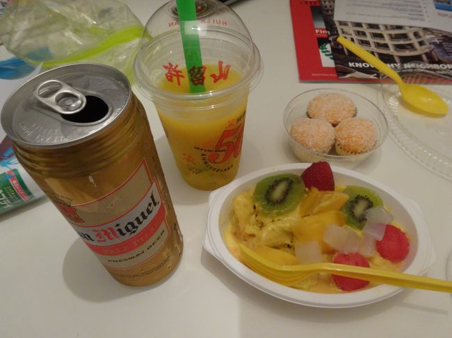 部屋に戻るとムスメはグズグズしていたので寝かしつけて、マンゴータイム。<br />あ〜幸せ☆