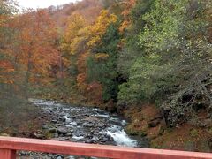 奥志賀から秋山郷に進んでいくと、雑魚川の清流と紅葉が目を奪います。