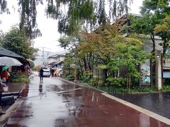 雨の中、小布施へ。
北斎館は、私を含めて４人は観たことがあるので、入館しないで街を散策。