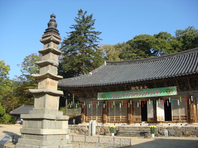 大光宝殿と五重の石塔。<br /><br />五重の石塔の一番上の部分は、青銅製の円形の装飾が施されており、これはラマ教（チベットを中心として発展した仏教）様式の影響で、現在世界で3つしか残っていないとても貴重なものだそうです。