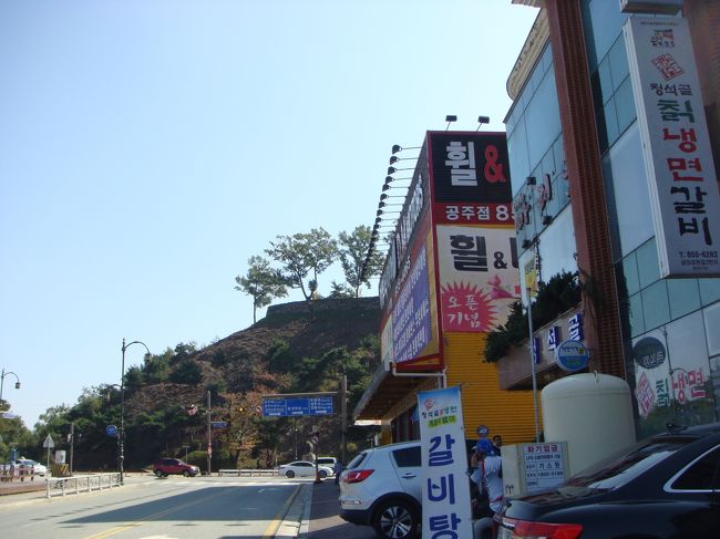 セイハクガーデンをあとにして公山城に向かいます。<br /><br />もうそこに見えてます。