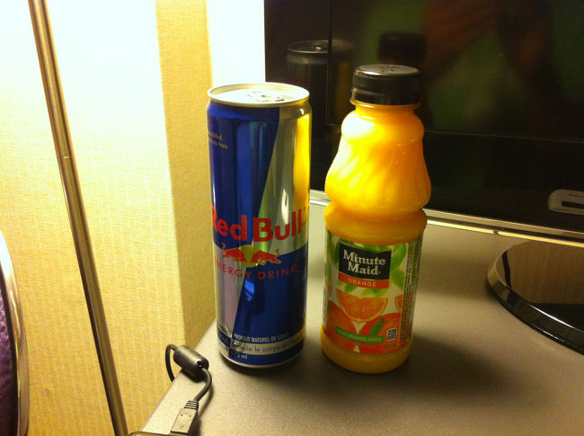 セブンイレブンでRED BULL購入。サイズが大きい。