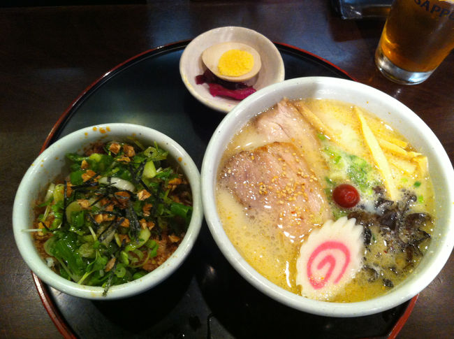 ネギめし定食塩。