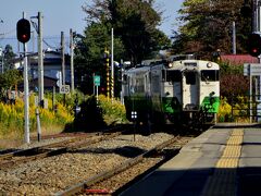 会津坂下駅からJR只見線に乗車です
それでは、れっつら秘境路線の旅へ！