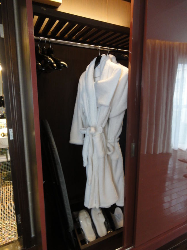 ふかふかバスローブも完備。アイロンもありました。