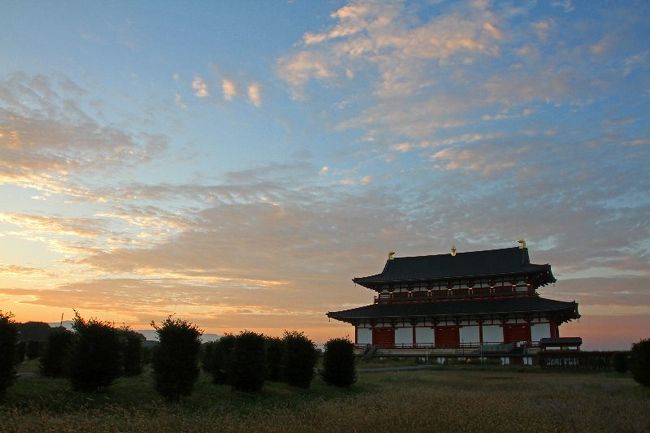 大極殿の傍により撮影