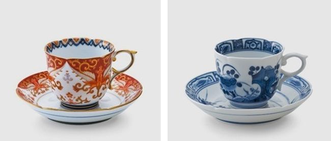 フランスの友人達への土産のデミタスカップ<br /><br />エスプレッソが好きでNESPRESSO愛用者にはとても喜ばれ、われながらGood choice!<br />窯元で焼きあがって配送されたのは出発（荷送り）2日前で、ギリギリ間に合いました。<br />◆賞美堂・其泉窯・有田焼デミタスカップ<br />本体サイズ：デミタスカップ[径6.5×高5.5cm八分目80ml] <br />販売元ギャラリー蔵もと<br />染付芙蓉手￥3888　　赤濃金彩唐草￥4968<br /><br />15センチ角、深さ8センチの箱入り6個はスーツケース本体の半分以上を占めましたが、帰りは土産のワインやスコッチ・ウィスキーと入れ替わりました。<br />このほかの土産にはyoku-mokuのプティサンクデリス￥2160を2個です。