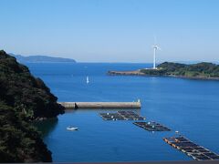 外津浦と馬渡島が見える